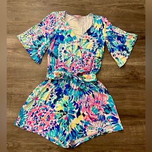 Lilly Pulitzer Dive In Madilyn Romper XS